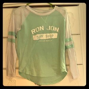 Ron Jon shirt cute mint colored top for kids